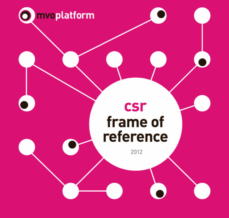 publication cover - CSR Frame of Reference 2012
